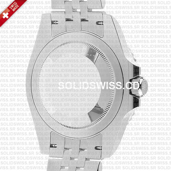 Rolex GMT-Master II Batman Steel Jubilee Bracelet Black Dial