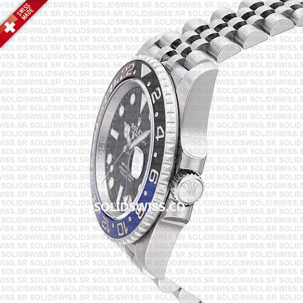 Rolex GMT-Master II Batman Blue Black Ceramic Bezel 904L Steel Jubilee Bracelet