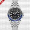 Rolex GMT-Master II Batman Blue Black Ceramic Bezel 904L Steel Jubilee Bracelet Watch
