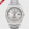 Rolex Datejust 41mm Silver Dial Diamonds | Fluted Bezel Watch
