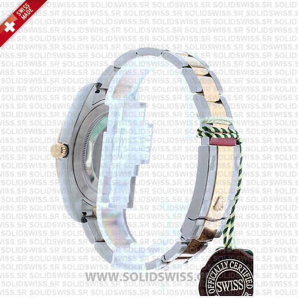 Rolex Datejust Two-Tone 18k Yellow Gold Green Roman Dial