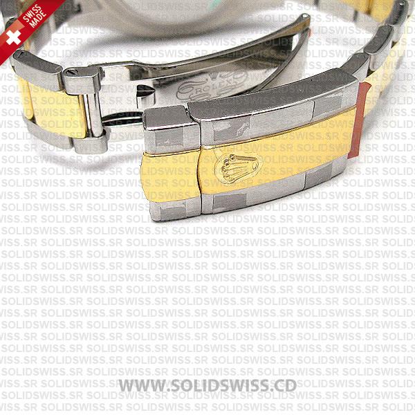 Rolex Datejust Two Tone White Dial Stainless Steel