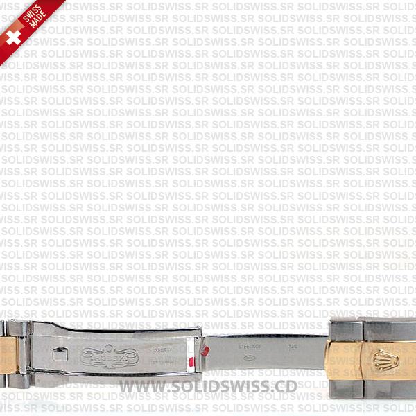 Rolex Datejust Two Tone White Dial Stainless Steel 41mm