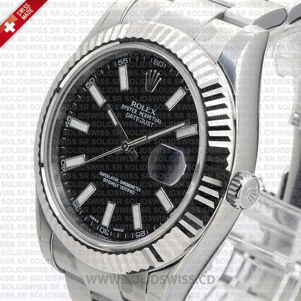 Rolex Datejust SS Black