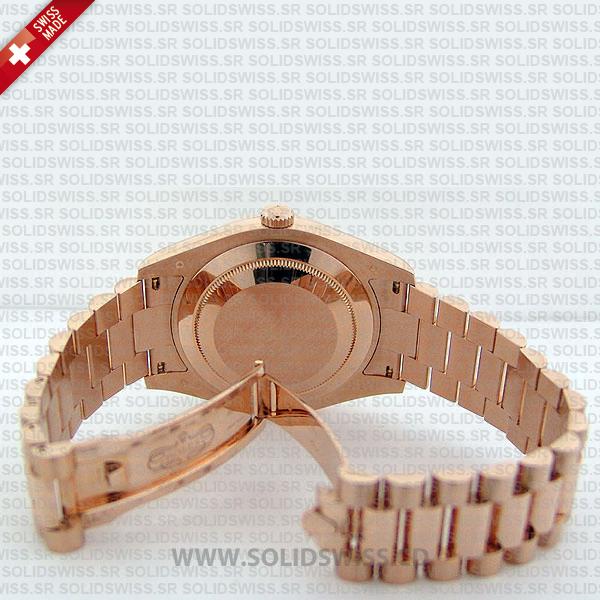 Rolex Day-Date II Rose Gold Diamond Dial 41mm Watch