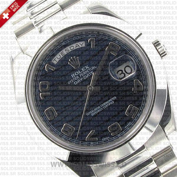 Rolex Day-Date SS Blue Wave