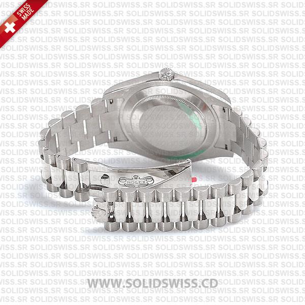 Rolex Day-Date SS Silver Diamonds