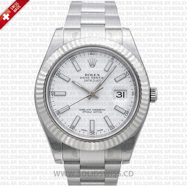 Rolex Datejust SS White