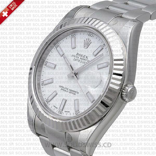 Rolex Datejust SS White