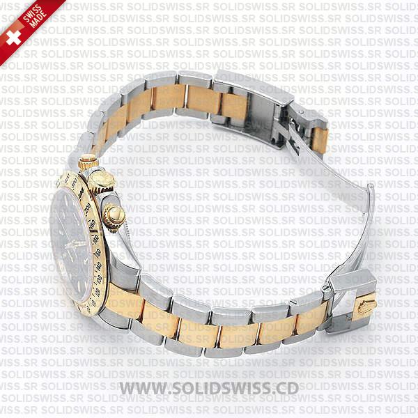 Rolex Cosmograph Daytona Two-Tone Gold Oysterlock safety clasp