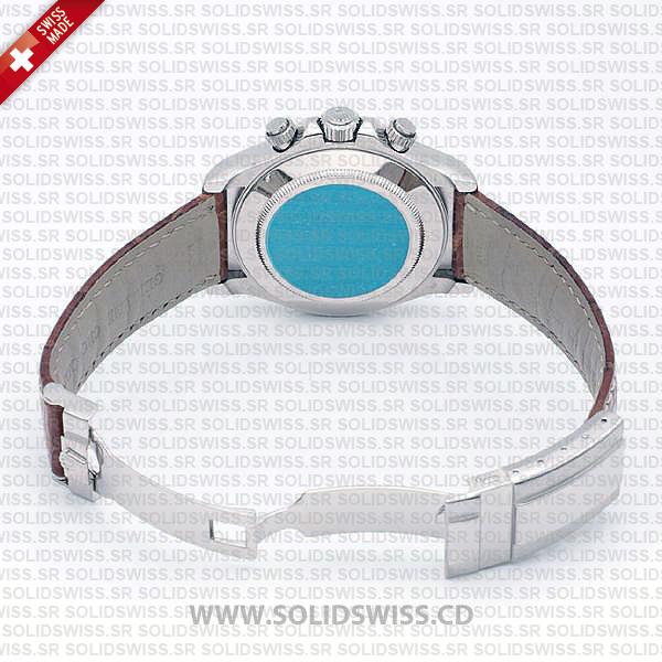 Rolex Daytona Leather Strap White Gold 40mm