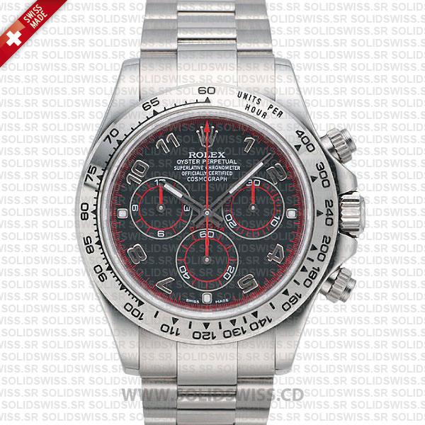 Rolex Daytona Black Arabic Dial | Stainless Steel Replica Watch