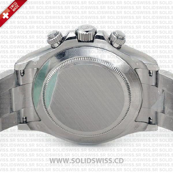 Rolex Cosmograph Daytona 18k White Gold Black Arabic Dial