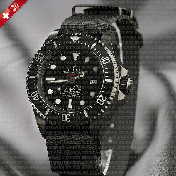 Rolex Deepsea Pro Hunter PVD Nato Strap 44mm Watch