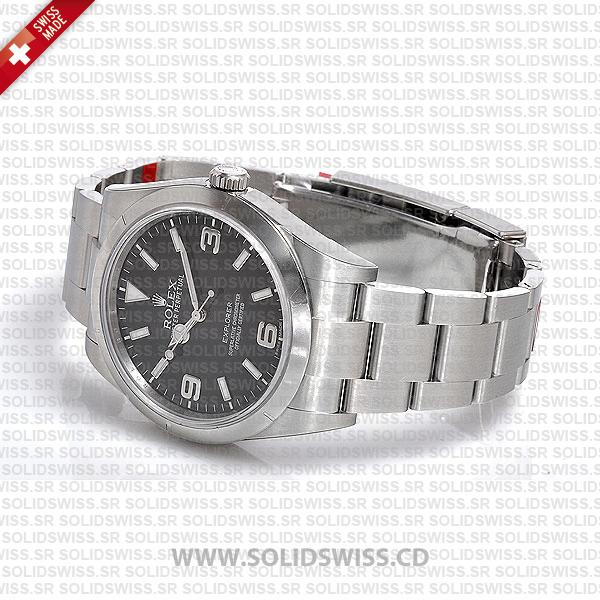 Rolex Explorer 1 Stainless Steel Black Dial