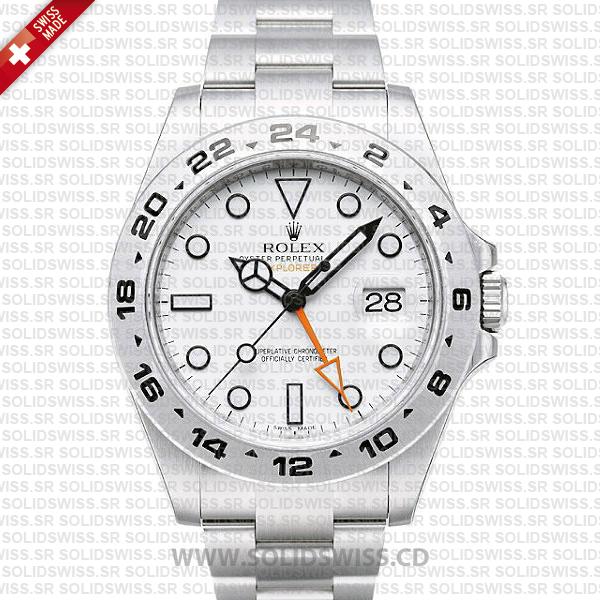 Rolex Explorer II 42mm White Dial | Solidswiss Replica Watch