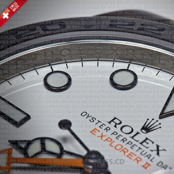 Rolex Explorer II Oyster Perpetual Date 904L Steel 42mm Watch