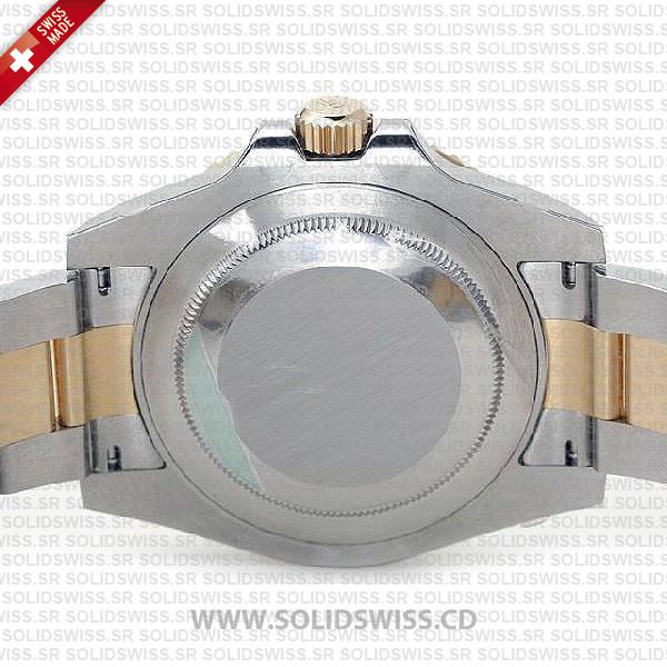 Rolex GMT-Master II Two-Tone 18k Yellow Gold Black Dial Watch