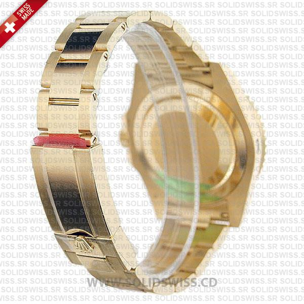 Rolex GMT-Master II 18k Yellow Gold Green Dial