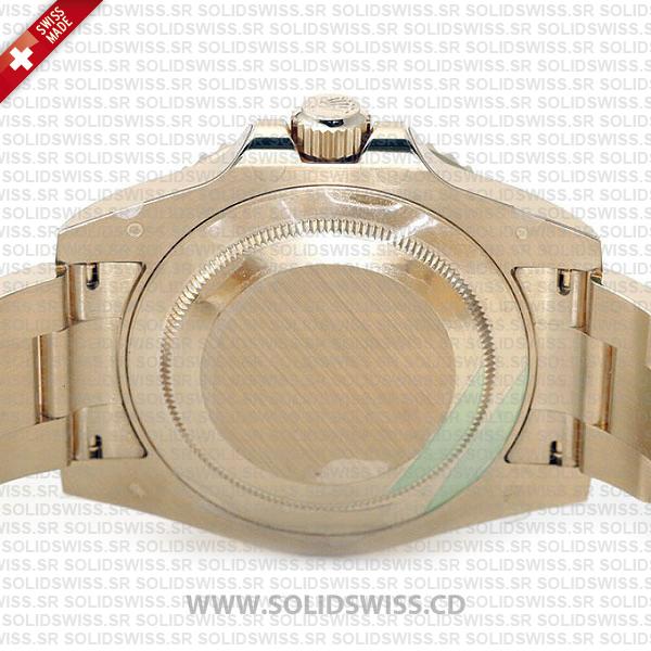 Rolex GMT-Master II 18k Yellow Gold Green Dial 904L Steel