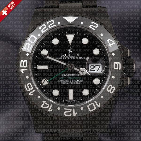 Rolex GMT-Master II Pro Hunter DLC Black Ceramic | Black Dial