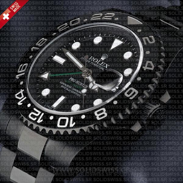 Rolex GMT-Master II Pro Hunter DLC Black Dial