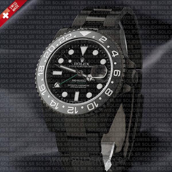 Rolex GMT-Master II Pro Hunter DLC Black Ceramic