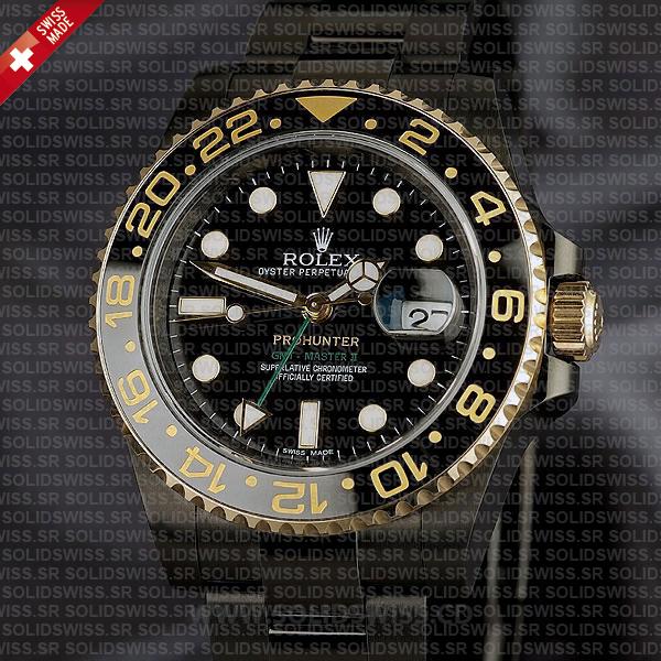 Rolex GMT-Master II Pro Hunter DLC Gold Black Ceramic Watch