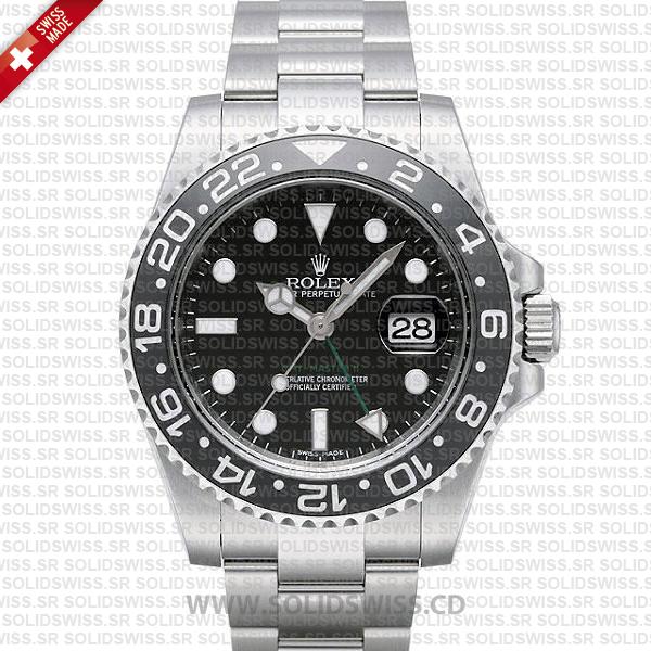 Rolex GMT-Master II Black Ceramic Bezel | Solidswiss Watch