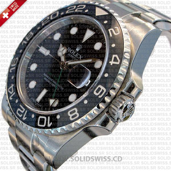 Rolex GMT-Master II Stainless Steel Black Dial 40mm