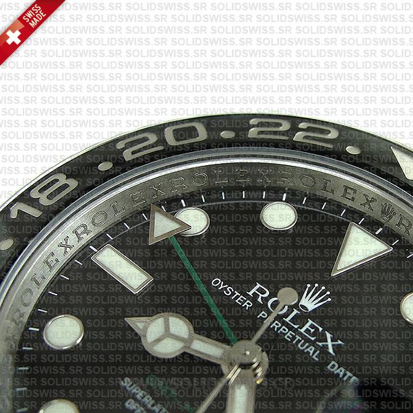 Rolex GMT-Master II Stainless Steel Black Ceramic Bezel Watch