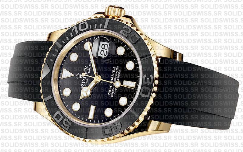 Solidswiss Review Rolex Replica Watch Rolexal Yacht Master 42 Yellow Gold Oysterflex 226658 Superclone