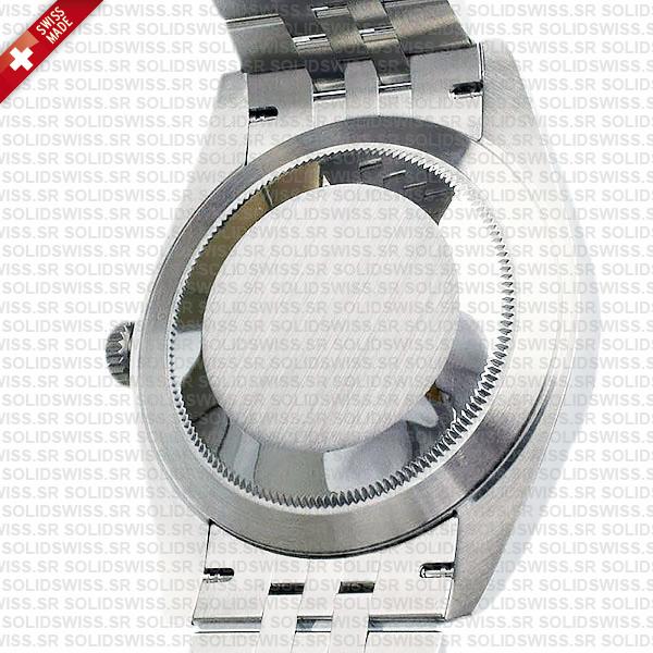 Rolex Datejust 41 Jubilee Black Dial Stick Markers 904l Steel 18k White Gold Fluted Bezel 41mm Ref.126334 Swiss Replica Super Clone