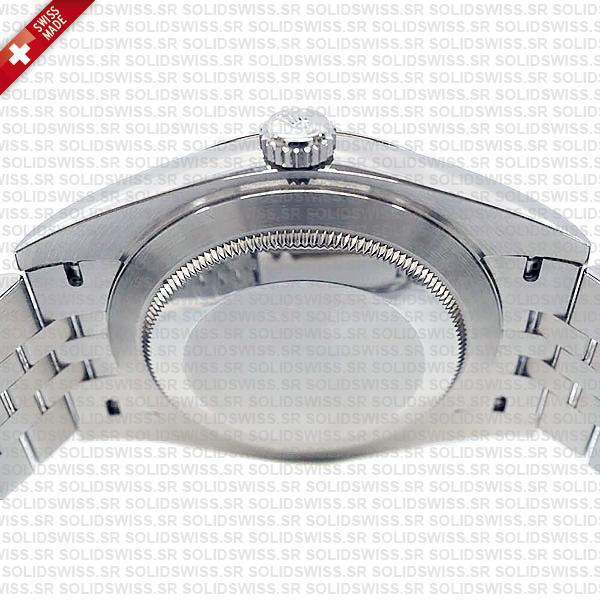 Rolex Datejust 41 Jubilee Black Dial Stick Markers 904l Steel 18k White Gold Fluted Bezel 41mm Ref.126334 Swiss Replica Super Clone