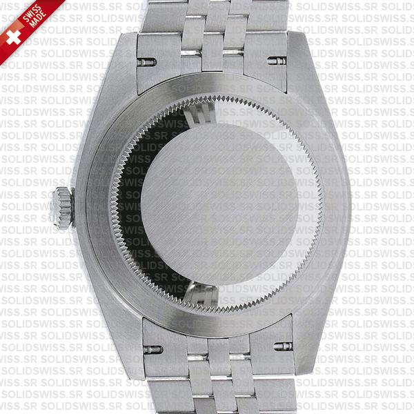Rolex Datejust 41 Jubilee Black Dial Stick Markers 904l Steel 18k White Gold Fluted Bezel 41mm Ref.126334 Swiss Replica Super Clone
