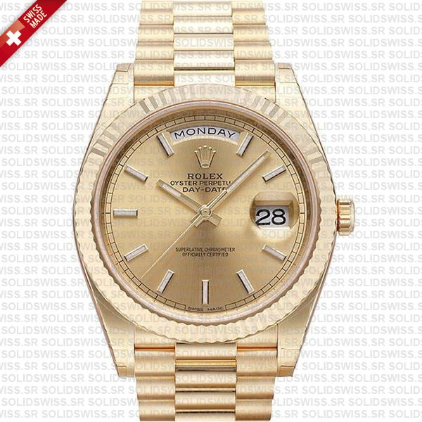 Rolex Day-date 40 Yellow Gold Gold Roman (copy)