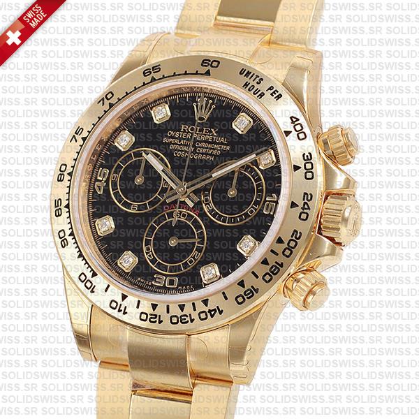 Rolex Oyster Perpetual Cosmograph Daytona 18k Yellow Gold