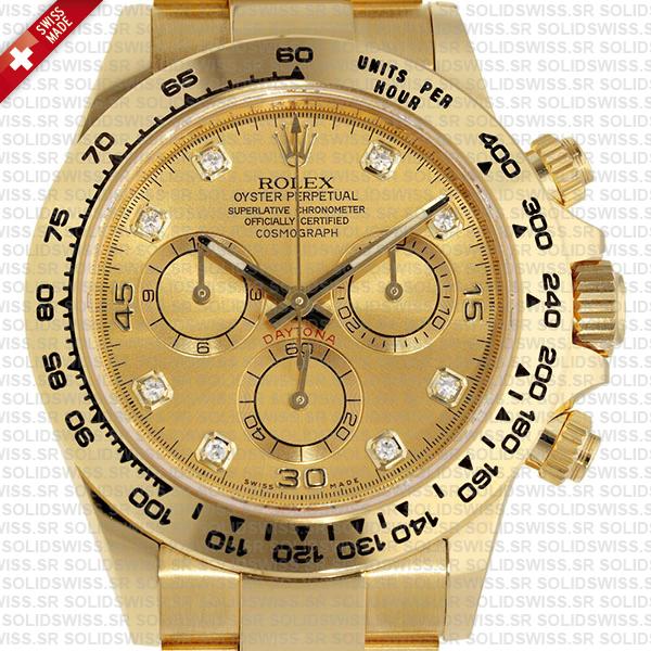 Rolex Cosmograph Daytona 18k Yellow Gold 904L Stainless Steel