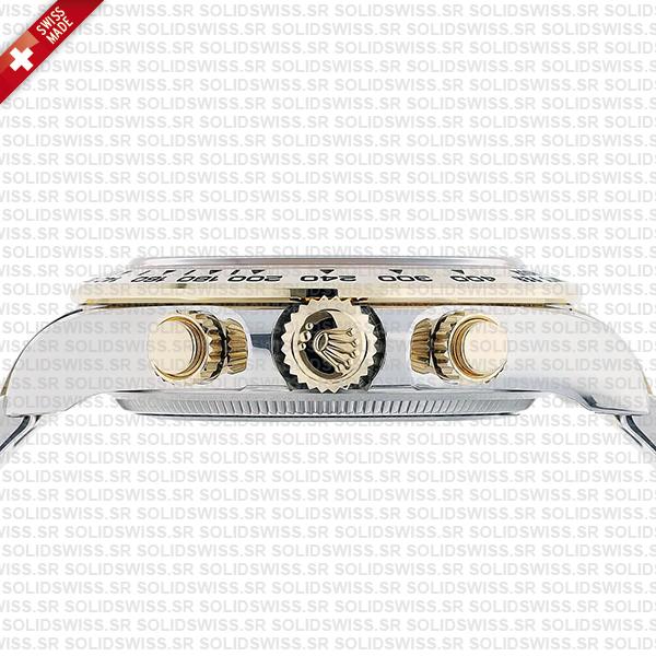 Rolex Cosmograph Daytona 2-tone 18k Yellow Gold/904l Steel Ref.126503 Gold Dial Stick Markers 40mm Cal.4131 Swiss Replica Super Clone New 2024 Model