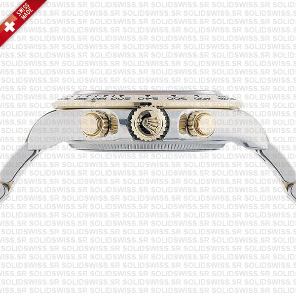 Rolex Cosmograph Daytona 2-tone 18k Yellow Gold/904l Steel Ref.126503 Gold Dial Stick Markers 40mm Cal.4131 Swiss Replica Super Clone New 2024 Model