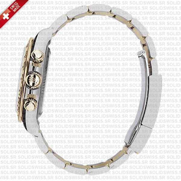 Rolex Cosmograph Daytona 2-tone 18k Yellow Gold/904l Steel Ref.126503 Gold Dial Stick Markers 40mm Cal.4131 Swiss Replica Super Clone New 2024 Model