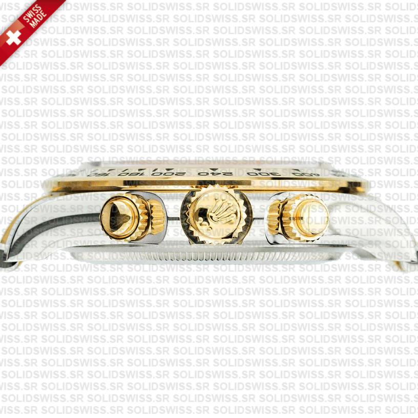 Rolex Cosmograph Daytona 2-tone 18k Yellow Gold/904l Steel Ref.126503 Gold Dial Stick Markers 40mm Cal.4131 Swiss Replica Super Clone New 2024 Model