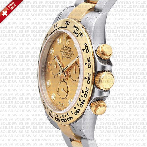 Rolex Daytona Two Tone Gold Diamond Dial Replica