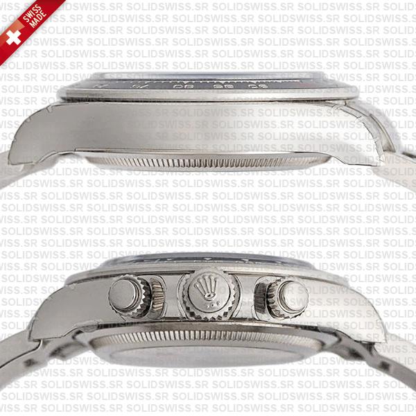 Rolex Cosmograph Daytona Le Mans 18k White Gold Panda Black Dial 40mm Ref:126529ln Cal.4132 Swiss Replica Super Clone New 2024 Model