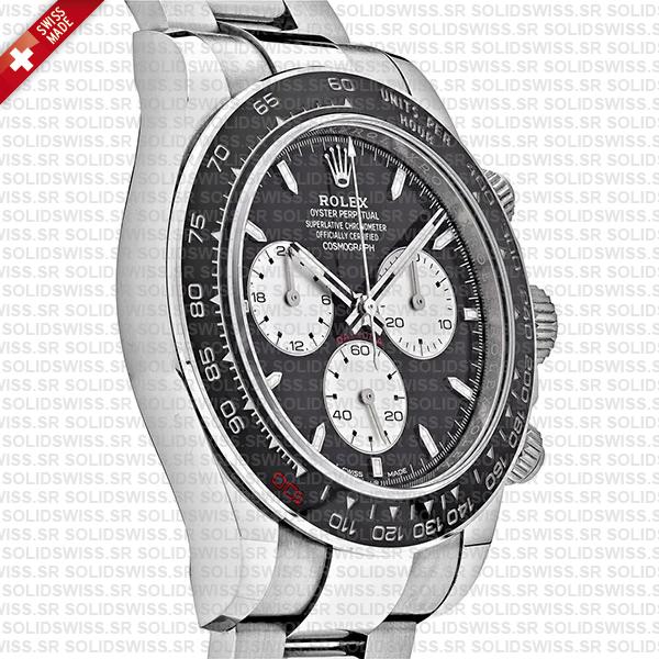 Rolex Cosmograph Daytona Le Mans 18k White Gold Panda Black Dial 40mm Ref:126529ln Cal.4132 Swiss Replica Super Clone New 2024 Model