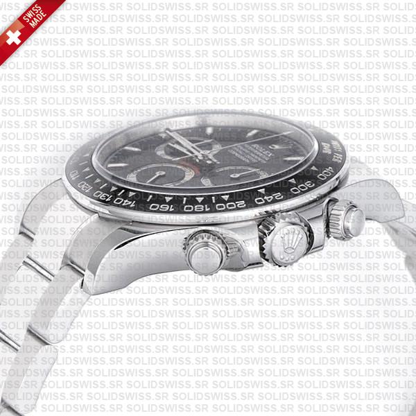 Smograph Daytona 904l Steel Ceramic Black Dial 40mm Ref:126500ln Cal.4131 Swiss Replica Super Clone New 2024 Model