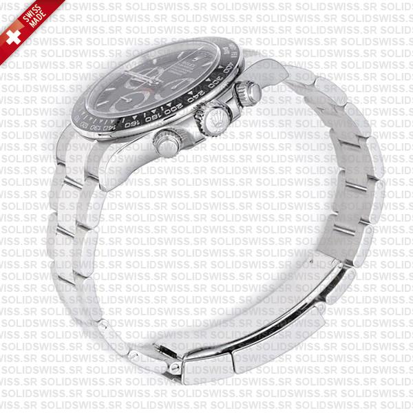 Smograph Daytona 904l Steel Ceramic Black Dial 40mm Ref:126500ln Cal.4131 Swiss Replica Super Clone New 2024 Model