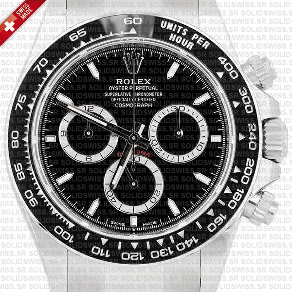 Smograph Daytona 904l Steel Ceramic Black Dial 40mm Ref:126500ln Cal.4131 Swiss Replica Super Clone New 2024 Model