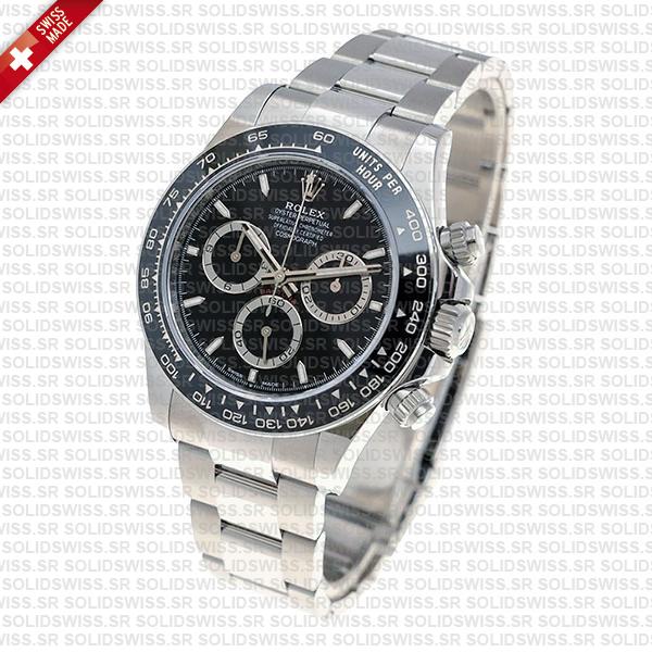 Smograph Daytona 904l Steel Ceramic Black Dial 40mm Ref:126500ln Cal.4131 Swiss Replica Super Clone New 2024 Model