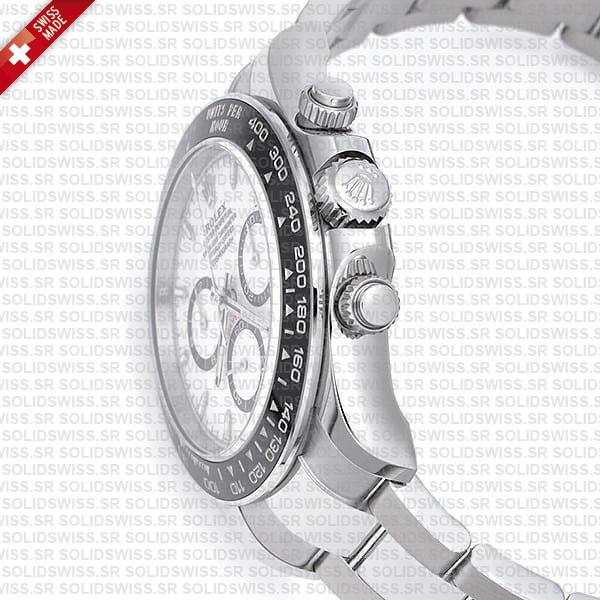 Rolex Cosmograph Daytona 904l Steel Ceramic White Dial 40mm Ref:126500ln Cal.4131 Swiss Replica Super Clone New 2024 Model